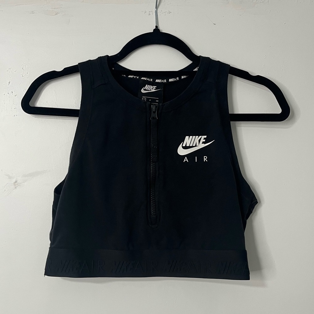 Nike Air Crop Top Quarter Zip Tank | Size Small